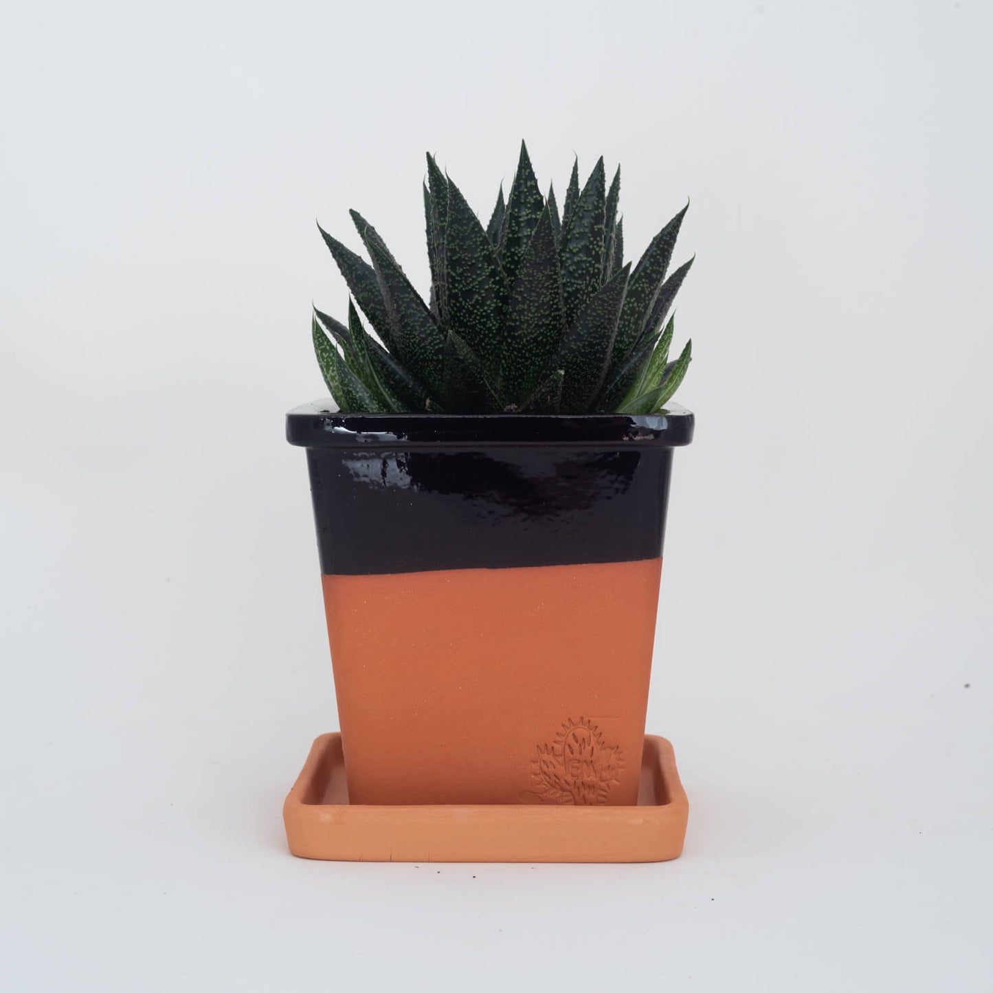 VASO QUADRADO MÉDIO 14x14 - BARRA BRILHO
