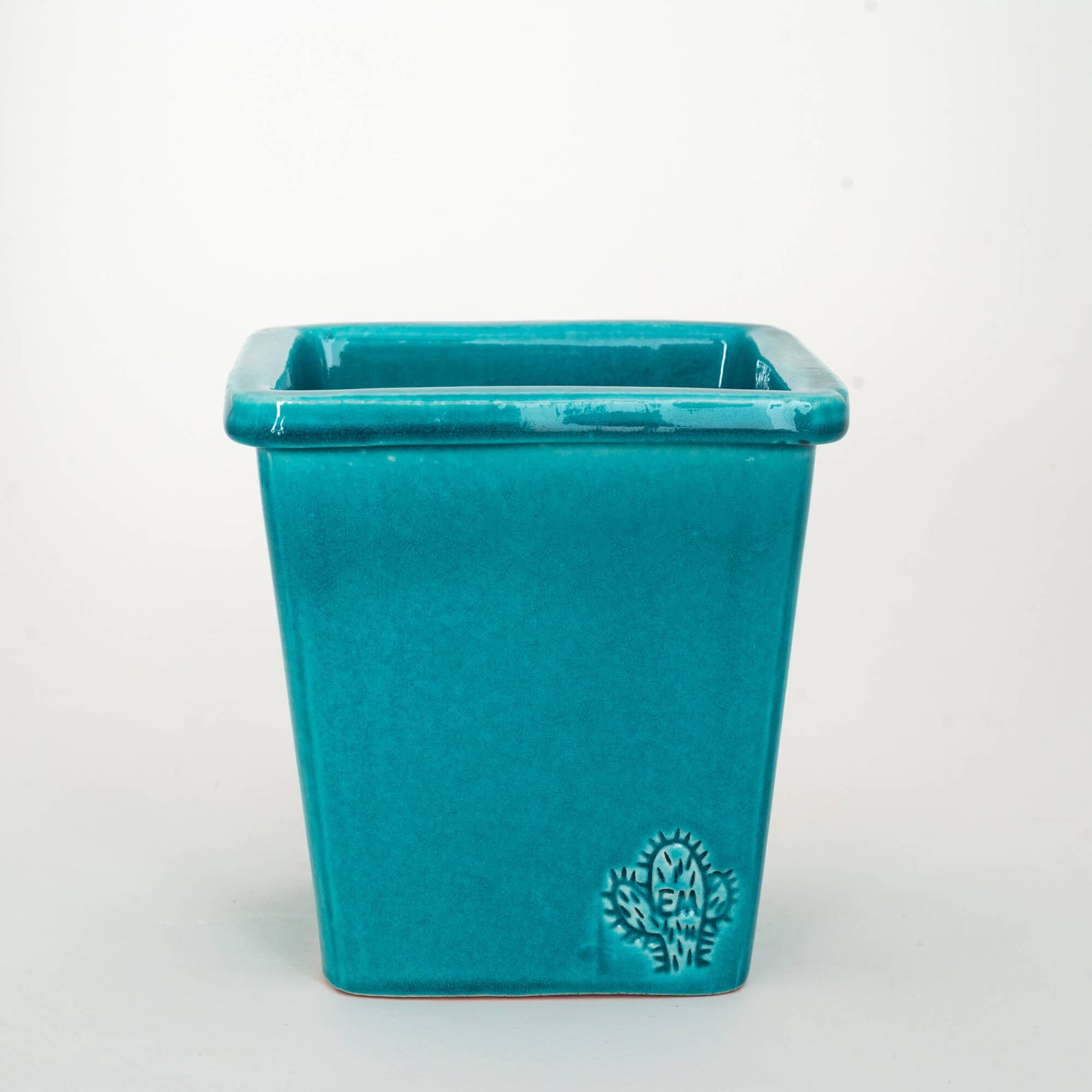 VASO QUADRADO MÉDIO 14x14 - BRILHO