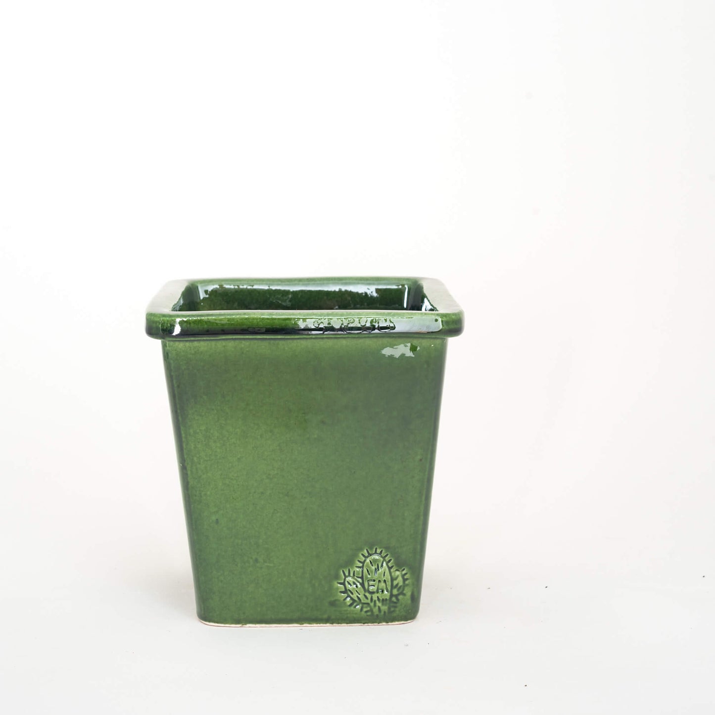 VASO QUADRADO MÉDIO 14x14 - BRILHO