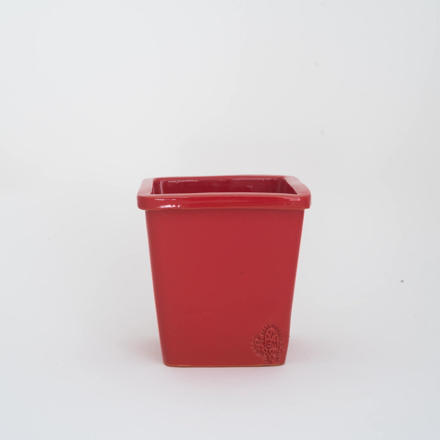 VASO QUADRADO MÉDIO 14x14 - BRILHO