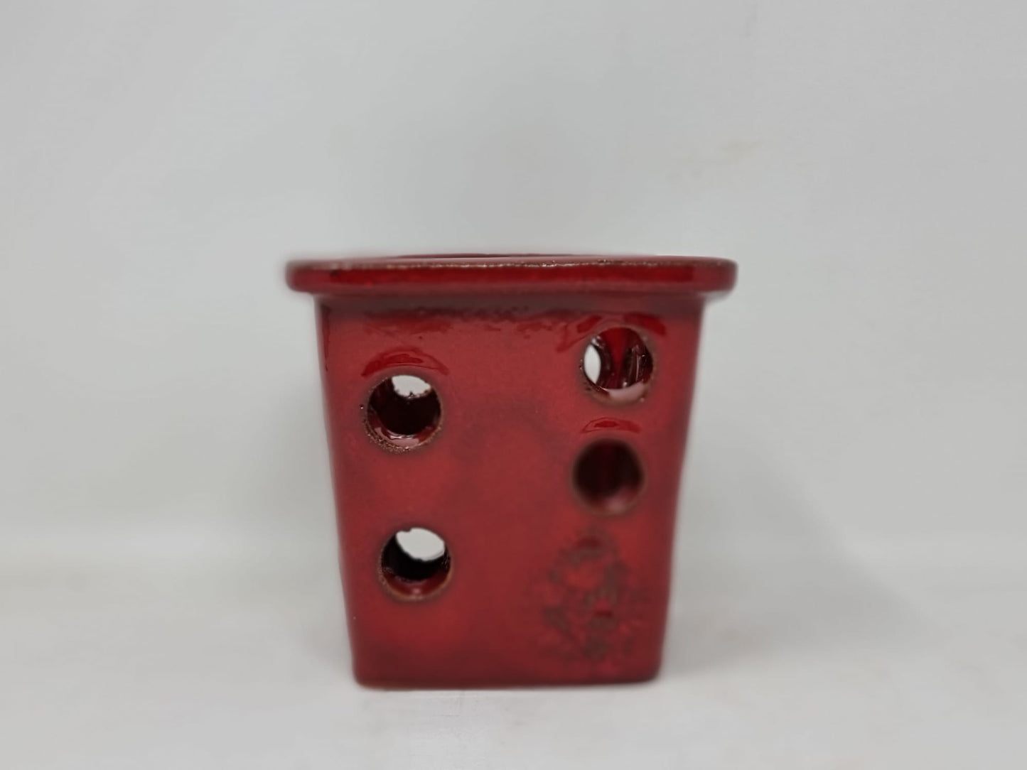 VASO QUADRADO ORQUÍDEA PEQUENO 10x10 - BRILHO