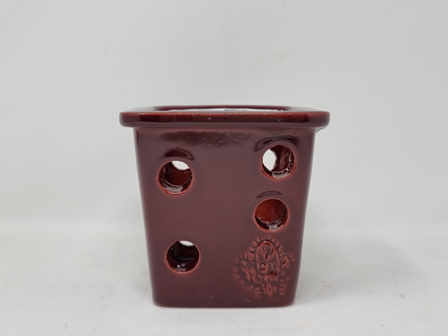 VASO QUADRADO ORQUÍDEA PEQUENO 10x10 - BRILHO