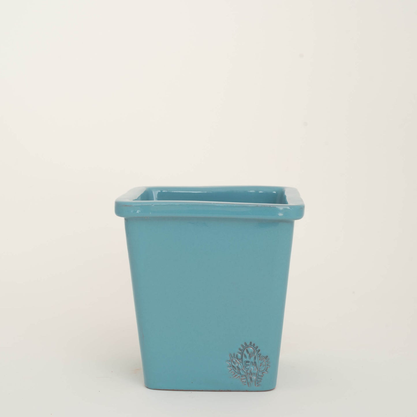 VASO QUADRADO MÉDIO 14x14 - BRILHO