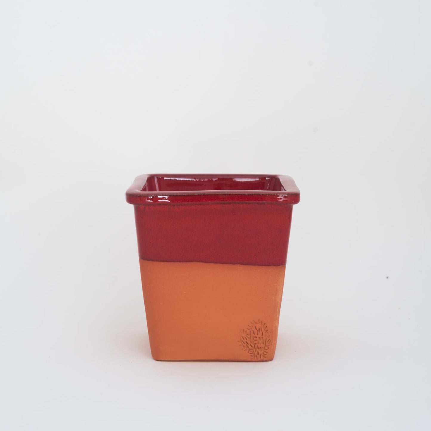 VASO QUADRADO MÉDIO 14x14 - BARRA BRILHO