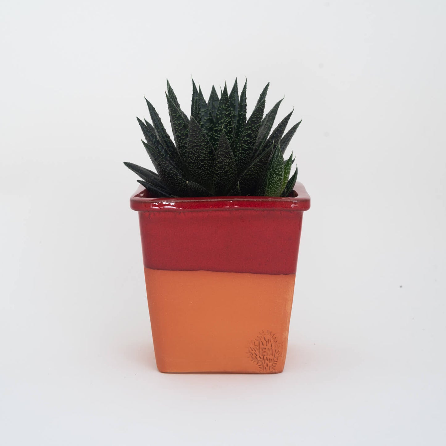 VASO QUADRADO MÉDIO 14x14 - BARRA BRILHO