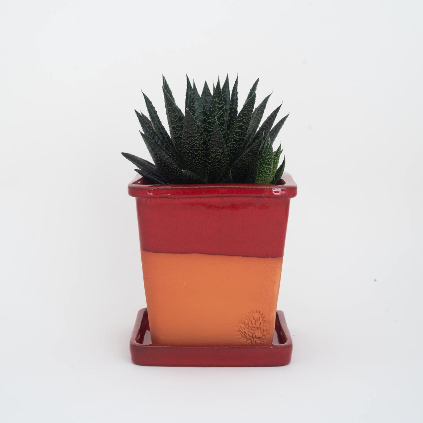 VASO QUADRADO MÉDIO 14x14 - BARRA BRILHO