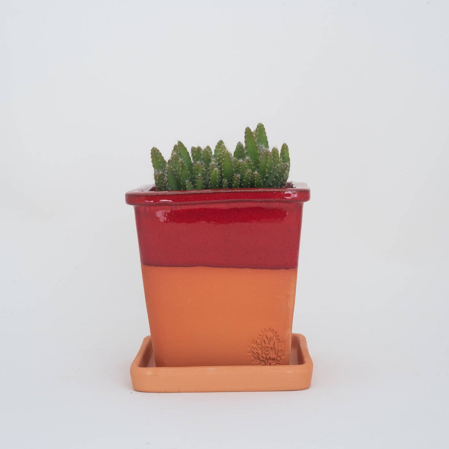 VASO QUADRADO MÉDIO 14x14 - BARRA BRILHO