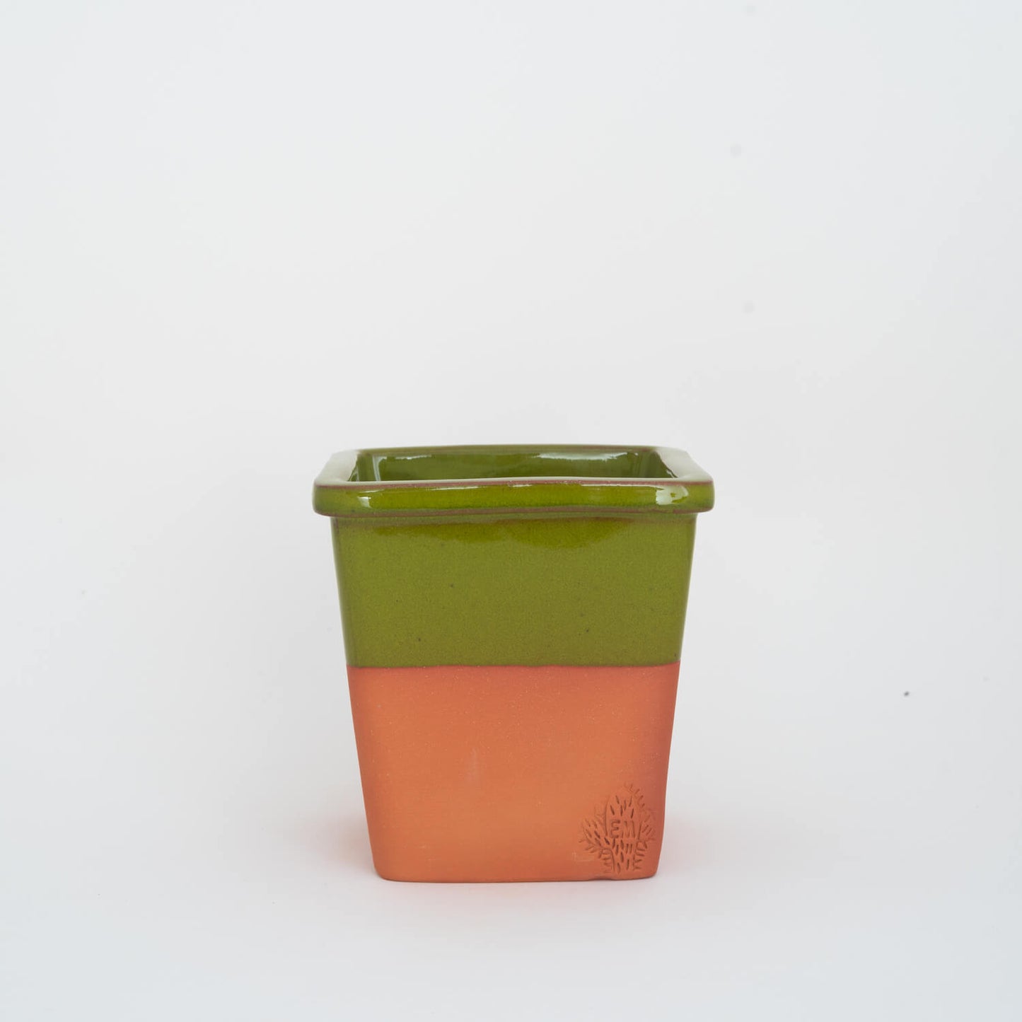 VASO QUADRADO MÉDIO 14x14 - BARRA BRILHO