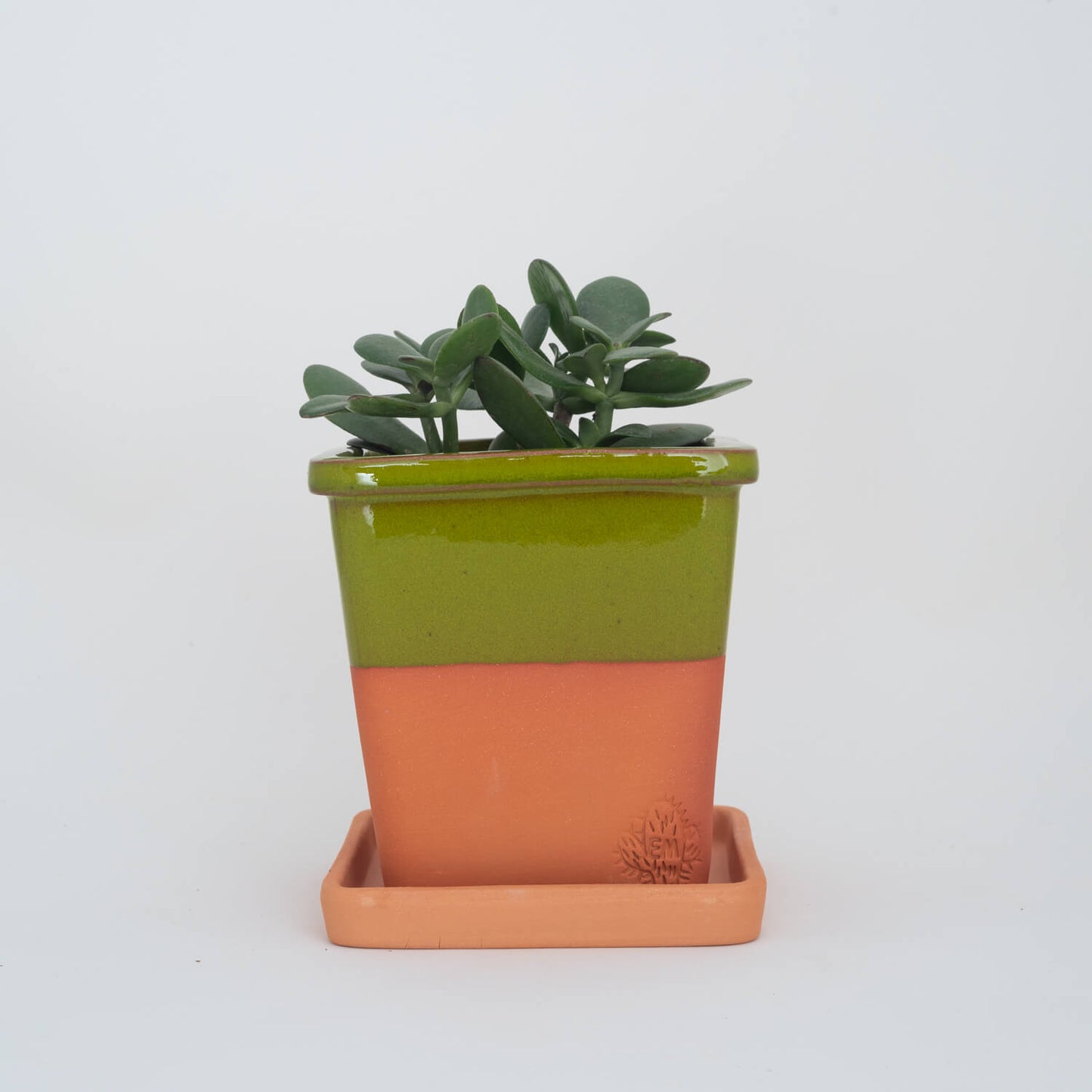 VASO QUADRADO MÉDIO 14x14 - BARRA BRILHO