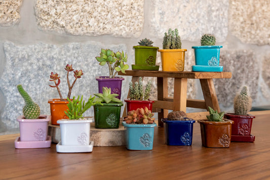VASO QUADRADO MINI 6x6 - BRILHO