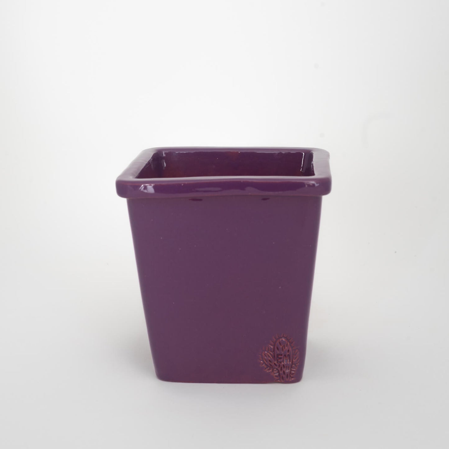 VASO QUADRADO MÉDIO 14x14 - BRILHO