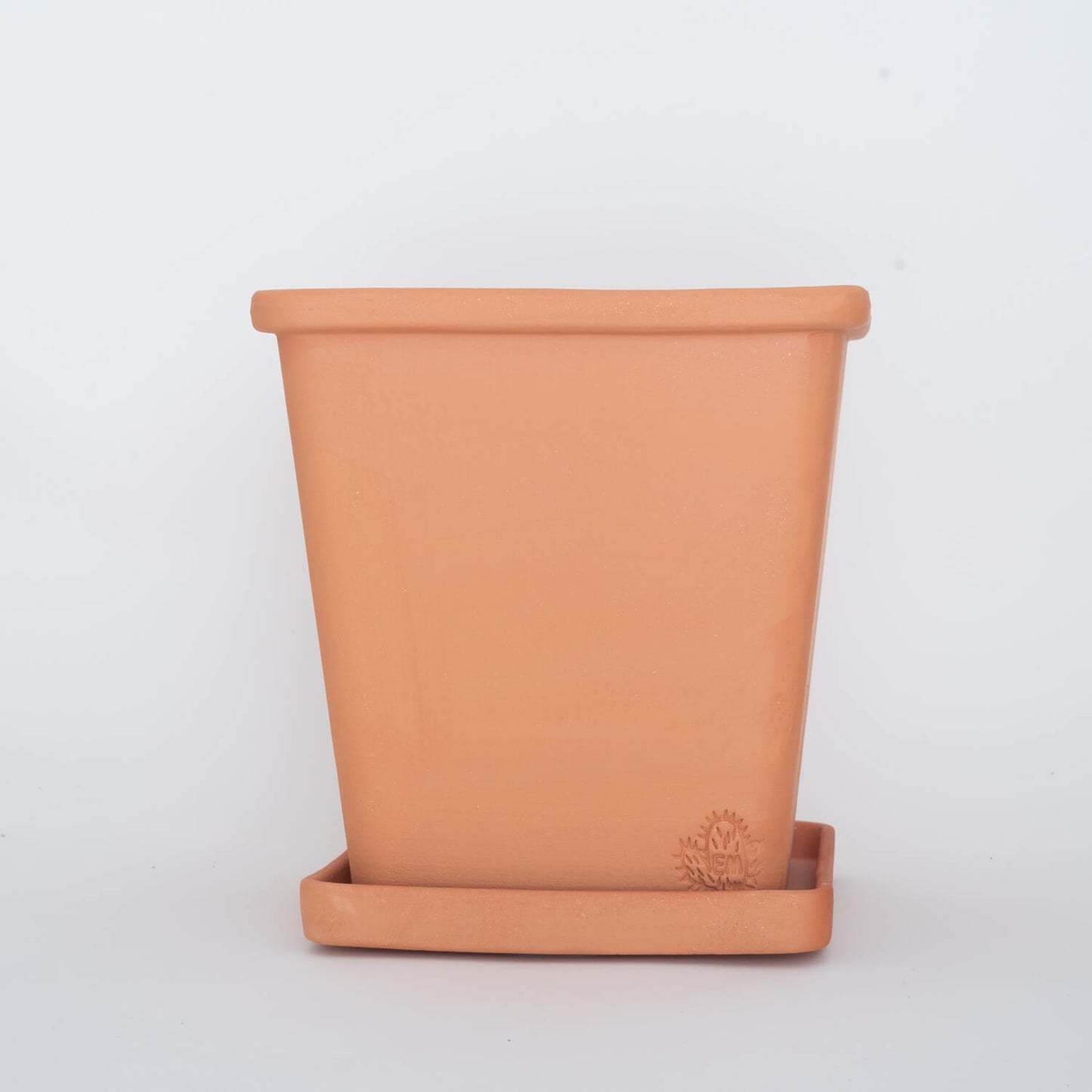 VASO QUADRADO - BARRO TERRACOTA