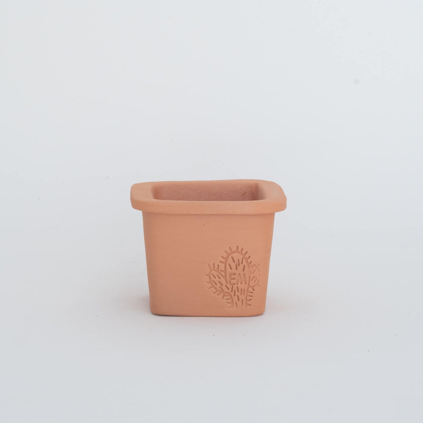 VASO QUADRADO - BARRO TERRACOTA